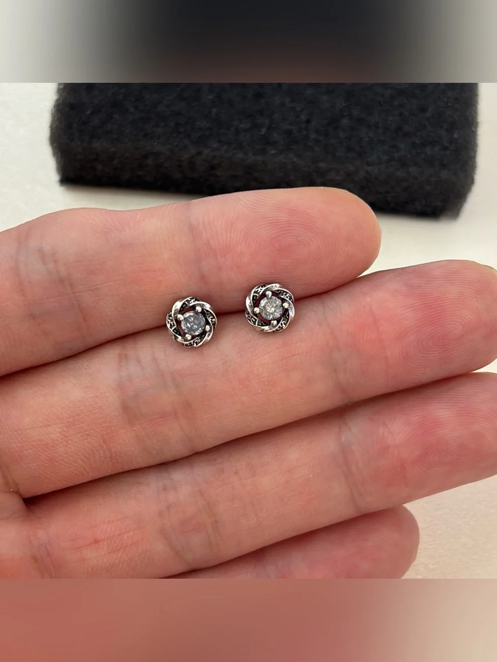6mm CZ Star Stud Earrings for Men Women Streetwear Punk Hip Hop Unisex Earrings